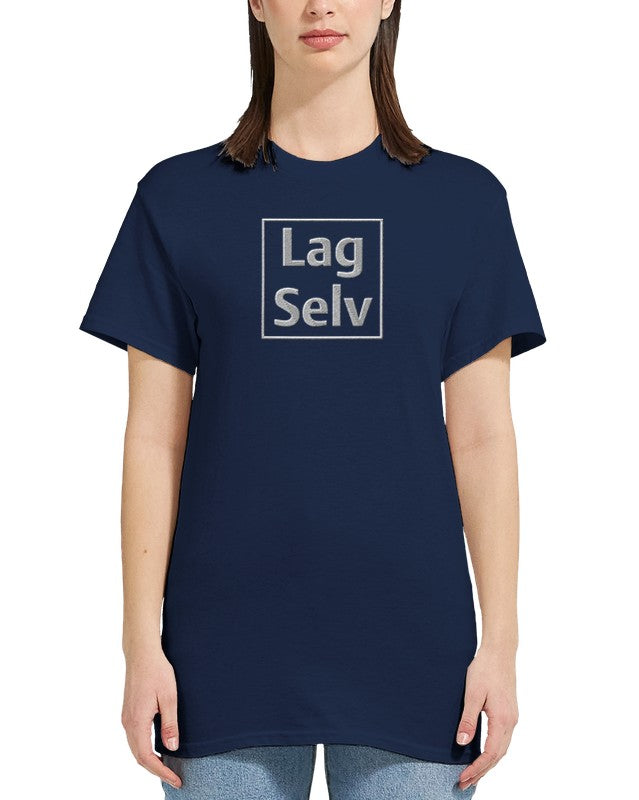 Heavyweight Dame Crewneck T-skjorte for Eget Broderi - Design Din Egen