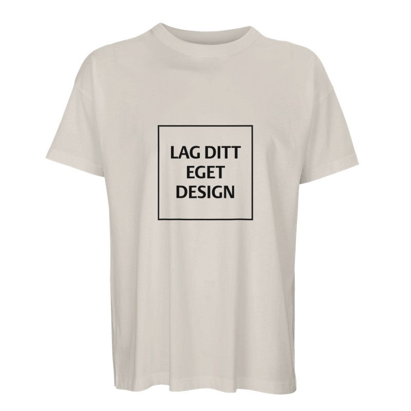 Organic Oversized Men's T-shirt | Design Your Own Custom Print Tee