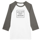Unisex Raglan T-skjorte med 3/4 Ermer – Skap Ditt Unike Design